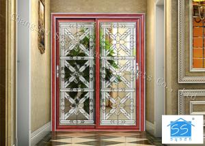 China Building Clear Beveled Glass Window Panels  / Door Acid Etched Sound Insulation on sale