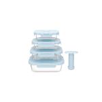 Durable Stackable Vacuum Glass Containers -40℃ to 560℃