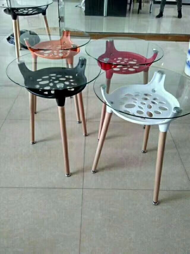 Rectangular white table/plastic table/modern table/glass table/Leisure table/Recreational table/discuss table