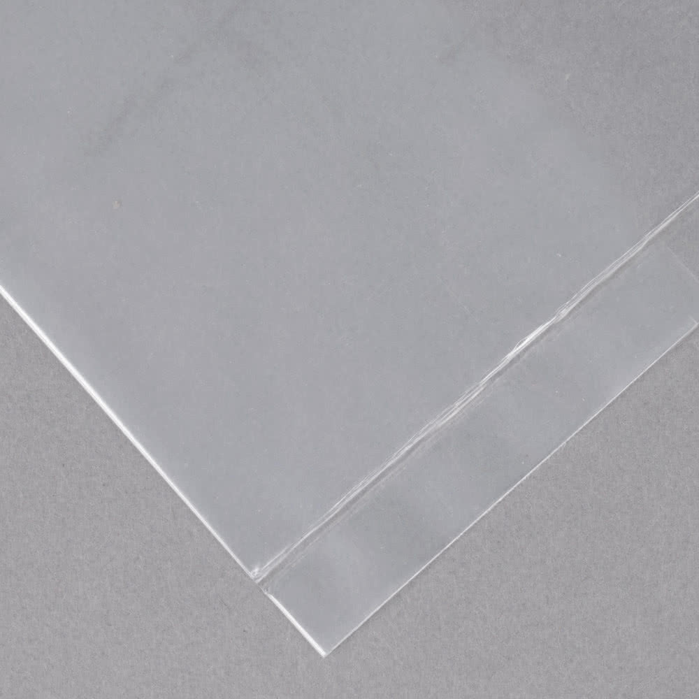 6" X 3" X 12" Plastic Flat Bags LDPE Material Clear Colour For Food