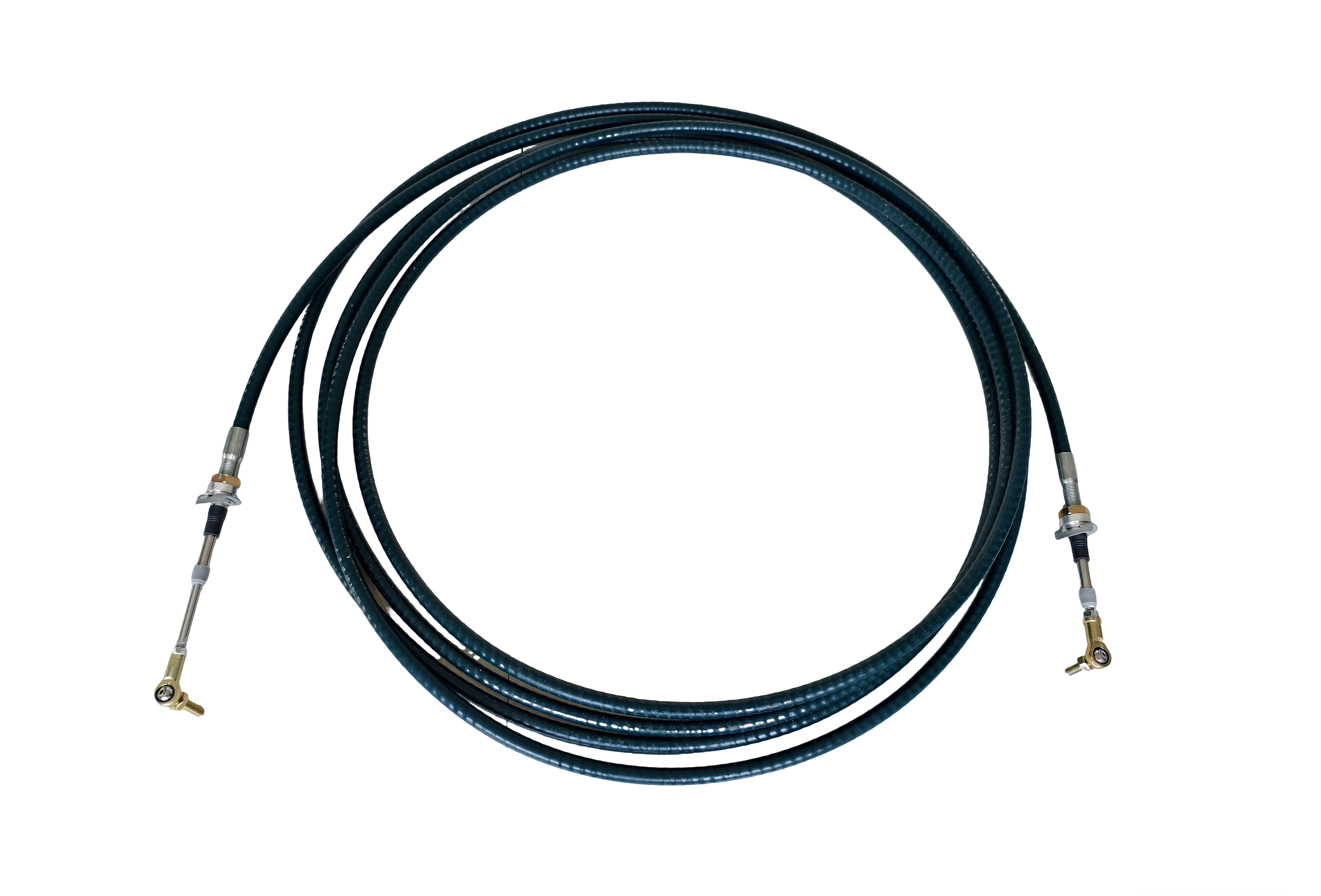 Mechanical Control Cable with Ball Joint Ends Customizable Length and Corrosion Resistant for Industrial Applications