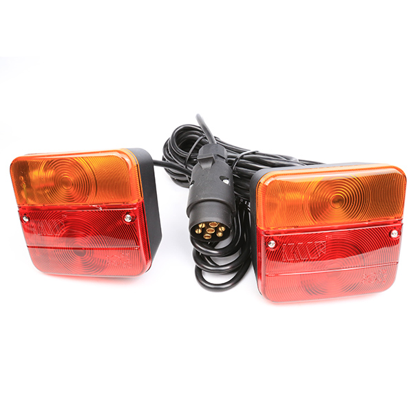 Bright Color Waterproof Trailer Tail Lights With Round Plug OEM Easy Installation