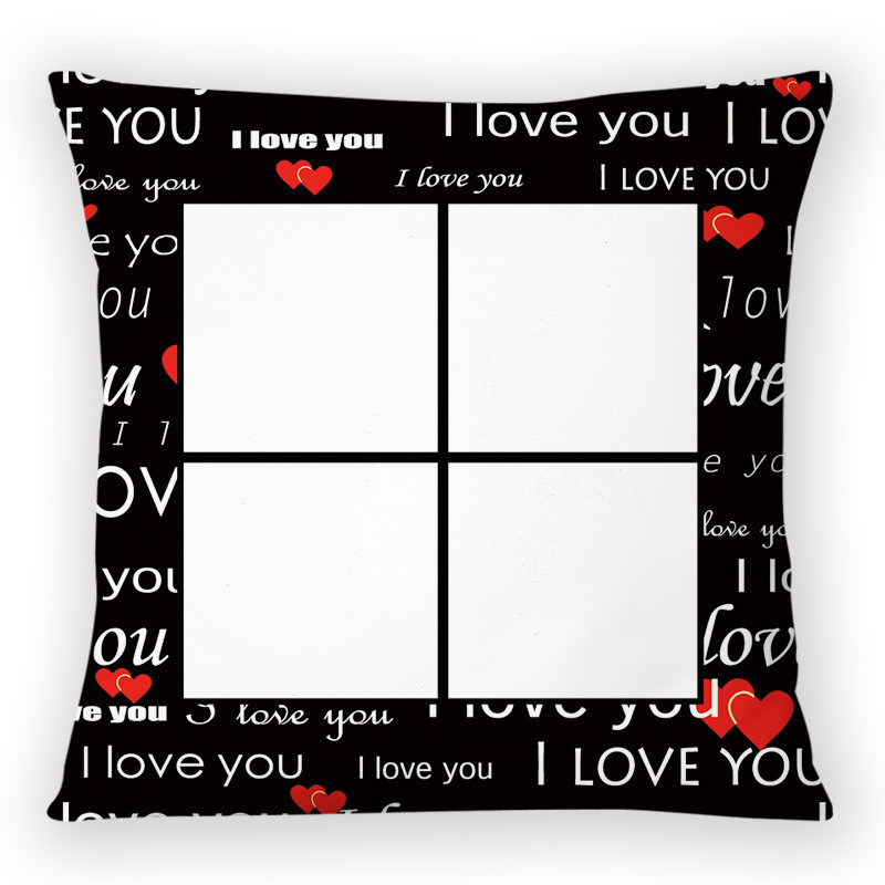 Short Plush 4 Panel Sublimation Pillow Case For Photos Printing