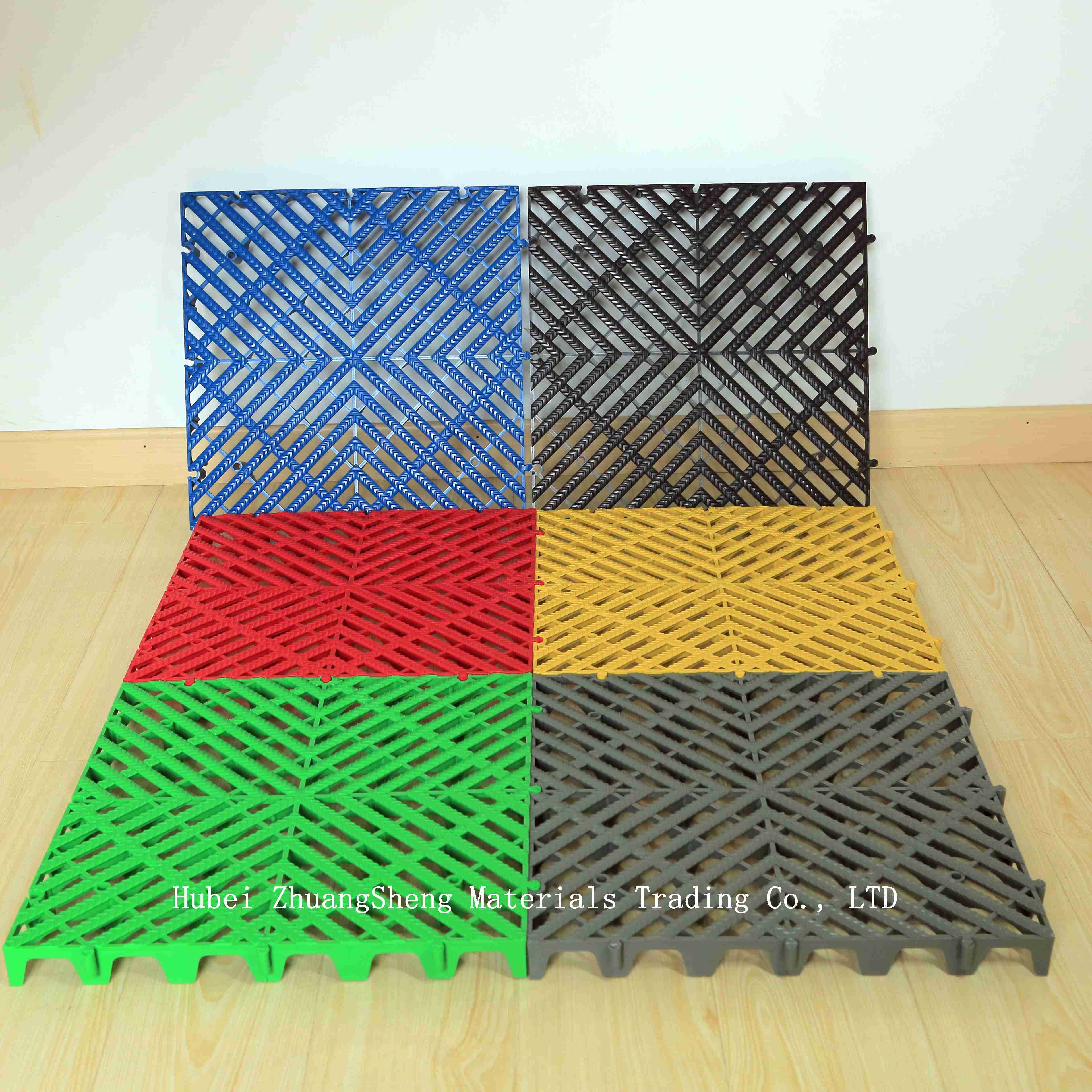 3.9mm Plastic Permeable Floor / Car Wash Grille Floor / Corrugated Plastic Floor Protection Sheets Board