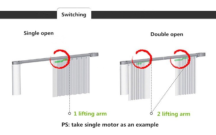 Horizontal Smart Automatic Curtain Opener And Closer Compatible With Alexa