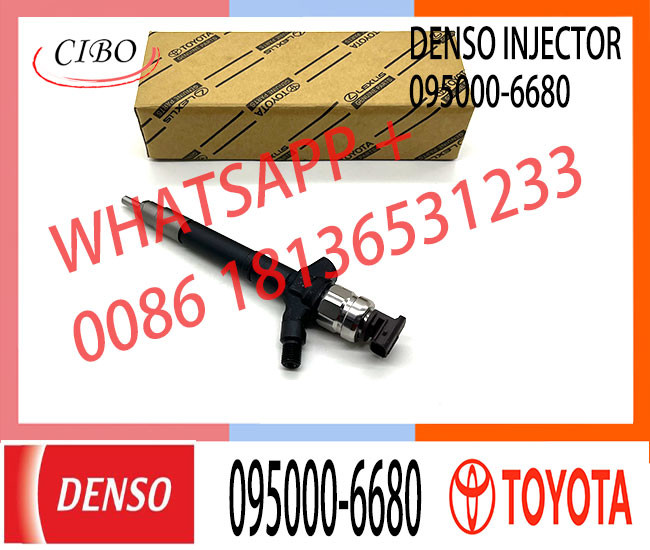 1AD-FTV diesel fuel injector 095000-6680 engine parts injector nozzle 095000 6680 0950006680 for Toyota RAV4 2.0 D