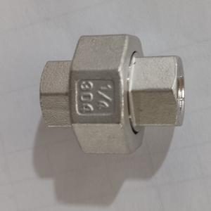 China ASME B1.20.1 Stainless Steel Threaded Union , Cast Conical Pipe Union Joint F/F on sale