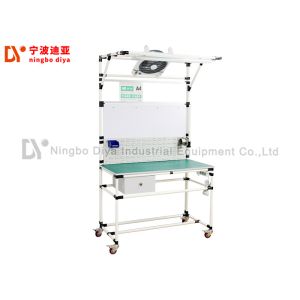 Multi Functional Industrial Mobile Workbench Polished Surface With Movable
