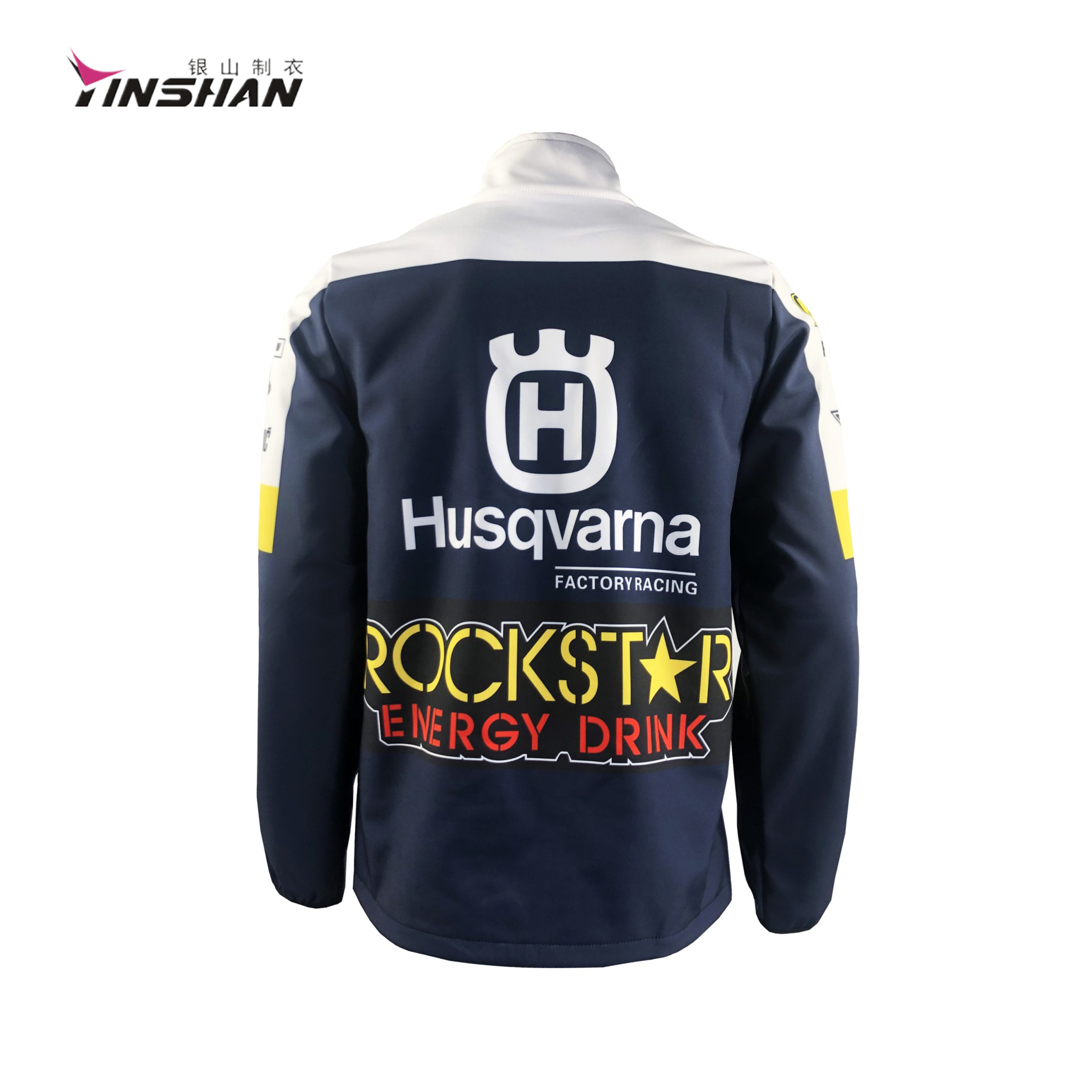 100% Polyester Teamwear F1 Racing and Motorcycle Jacket with Custom Printing Methods