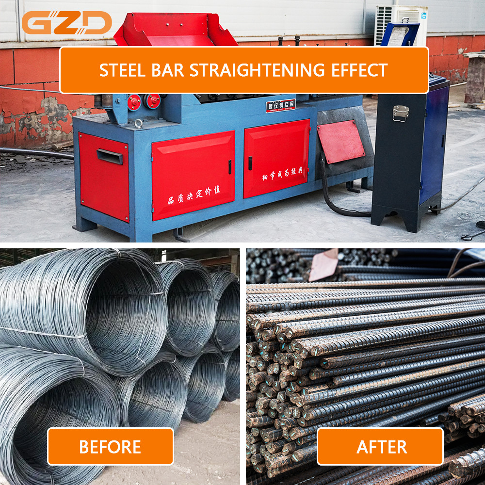Automatic Steel Bar Straightening And Cutting Machine High-Speed Rebar Processing Equipment