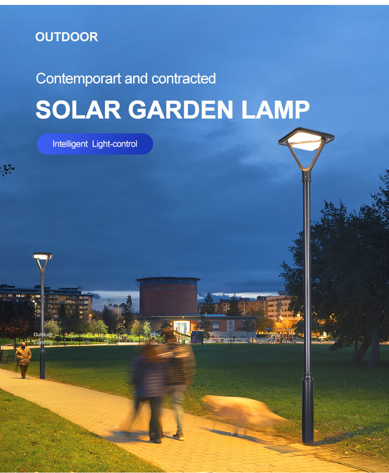 1- IP65 Waterproof Outdoor Solar Garden Pillar Light for Landscape Fence Post Lighting