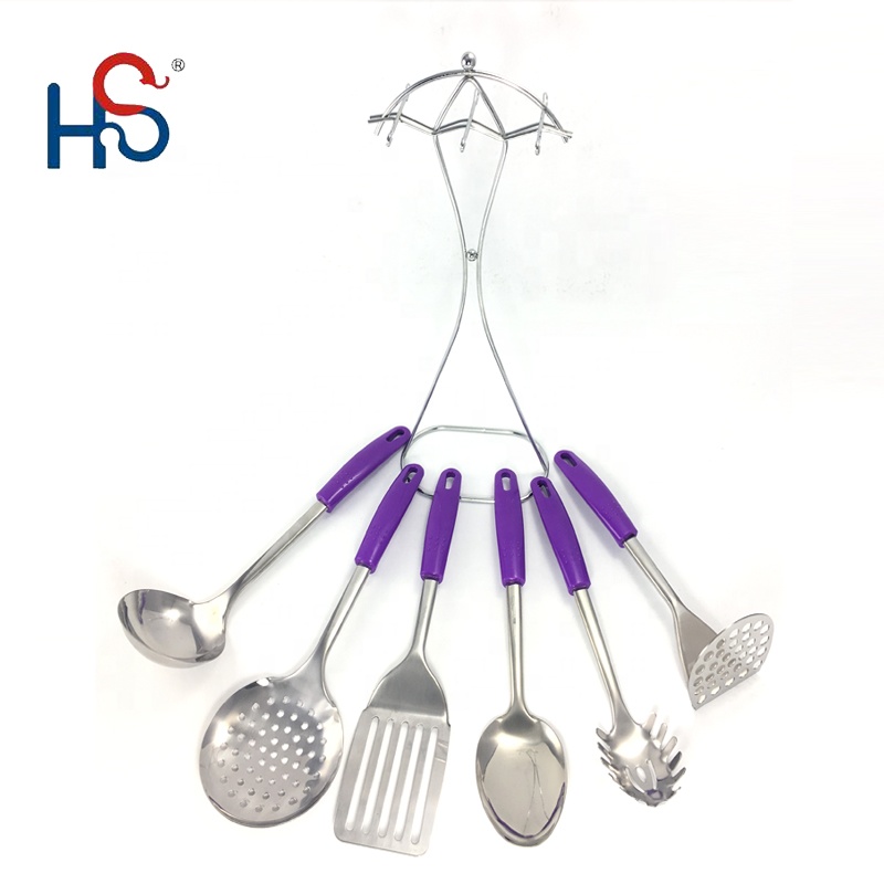 Household Items Sustainable Stainless Steel Cooking Utensils Set for Home Cooking