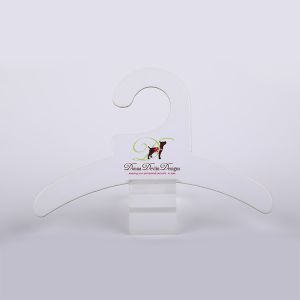 Quality Custom Logo Dolls Clothes Cardboard Hangers Recyclable Paper Pet Hangers for sale