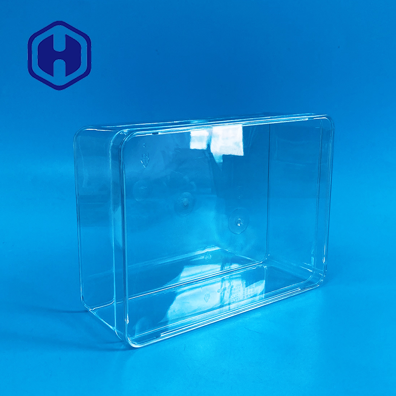 1180ml Disposable PET Packaging Box Big Size Rectangle Plastic Food Chocolate Packaging Boxes
