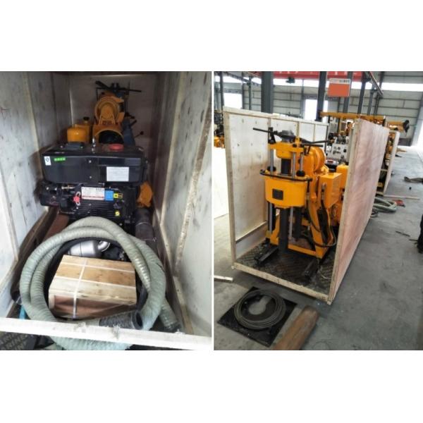 Efficient Drilling 100-150 Meters 22 HP Hydraulic Drilling Rig Machine XY-1`A