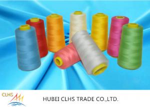 Quality 100% Virgin Spun Multi Colored Sewing Thread , Knitting Weaving Polyester Core Spun Thread for sale