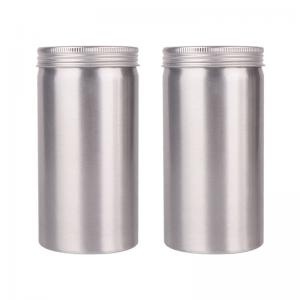 Quality Food Safe 10ml To 300ml Aluminum Canisters Cylinder Coffee Bean Tea Jar Packaging for sale