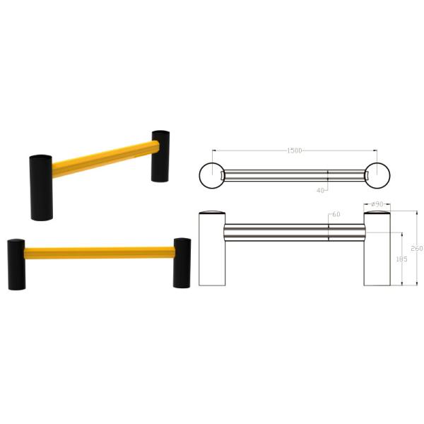 Monorail Guardrail Warehouse Safety Barrier Traffic Guardrails