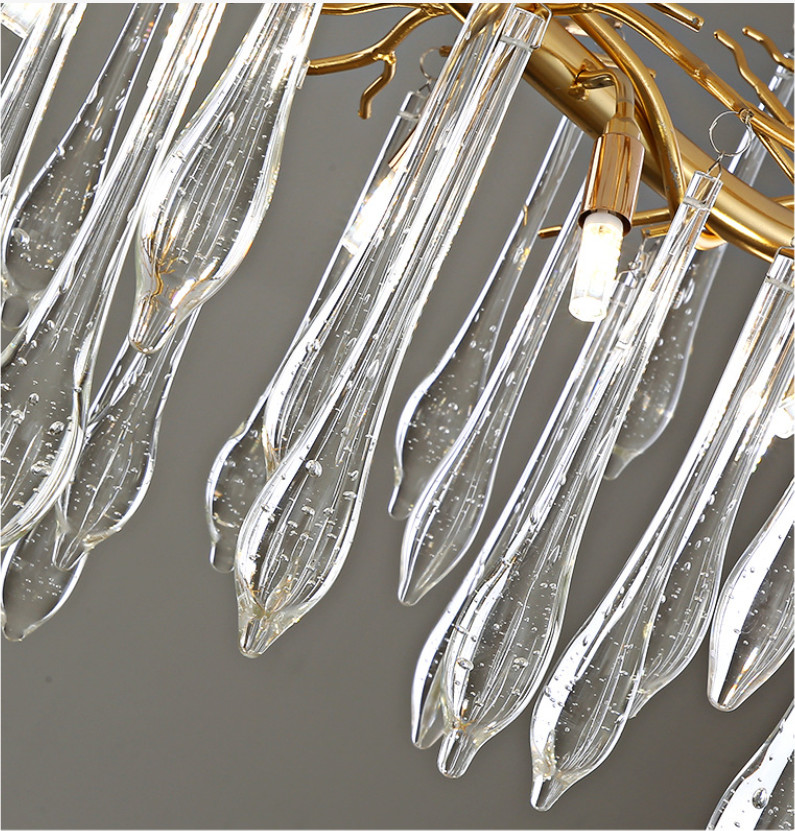 110 - 240V G9 High End Pendant Lights Artificially Blown Bubble Glass