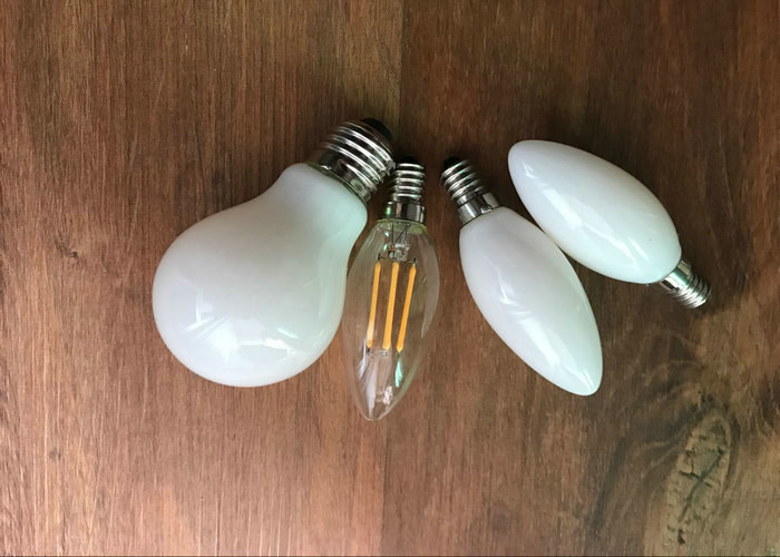 Customized Design 8w Led Filament Bulb Edison Cog With Amber Glass Cover