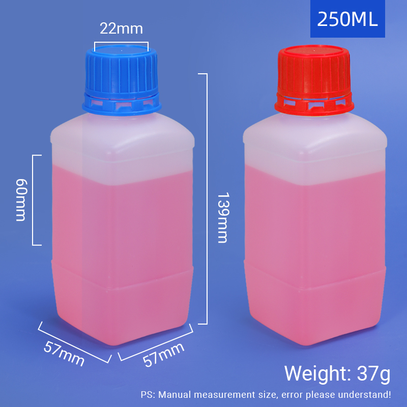 Sealed Chemistry Reagent Lab Bottles Plastic HDPE For Organic Solvent Liquid Storage