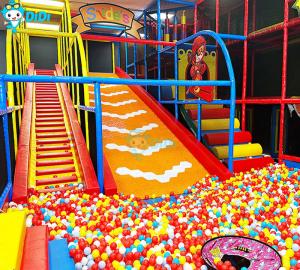 Quality Naughty Kids Indoor Playground Interactive Soft Trampoline With Projection for sale