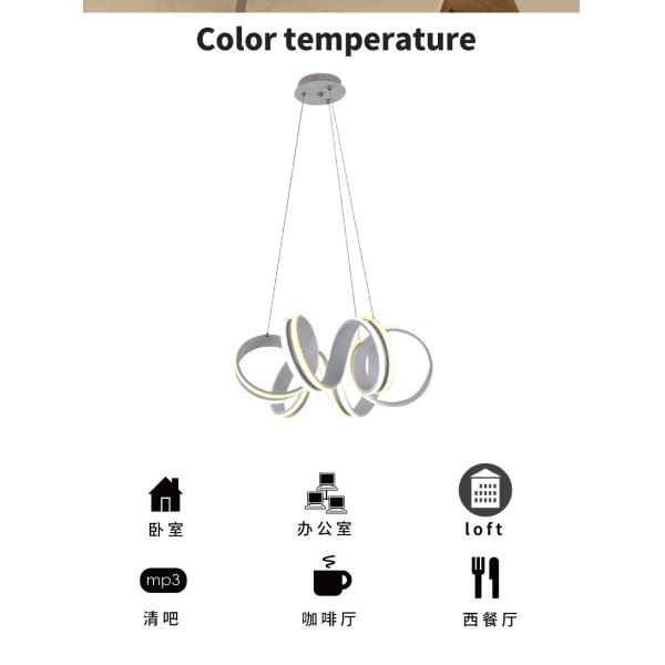 Acrylica Iron Spiral Lamp