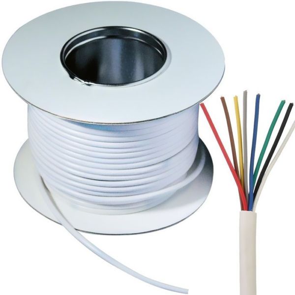 Europe Market 4x0.22 6x0.22 CPR Cca Eca PVC Jacket Al/Foil Shield Alarm/Security Cable