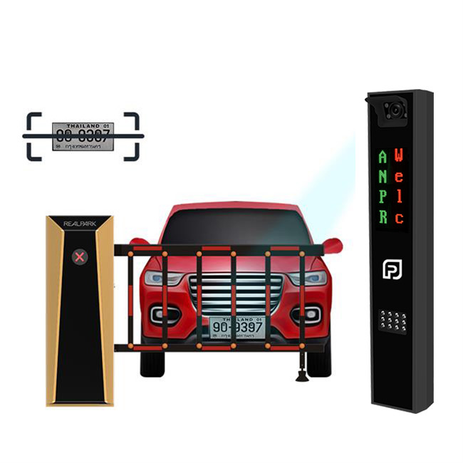 5MP Camera LPR Parking System For Vehicle , LPR Parking Machine With LED Display 304*152mm