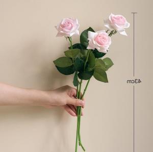 China Long Stem Artificial Silk Flowers Bulgarian rose ODM on sale