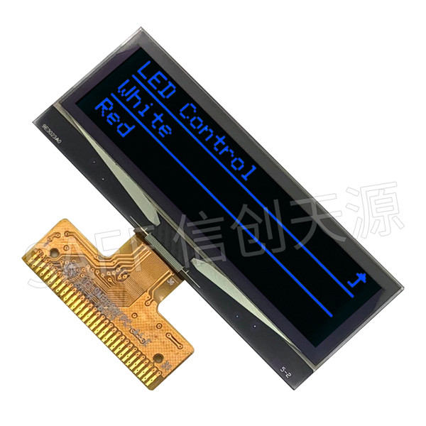 Industrial Grade 2 Inch OLED Display Module 128x32 Graphic SPI I2C Interface