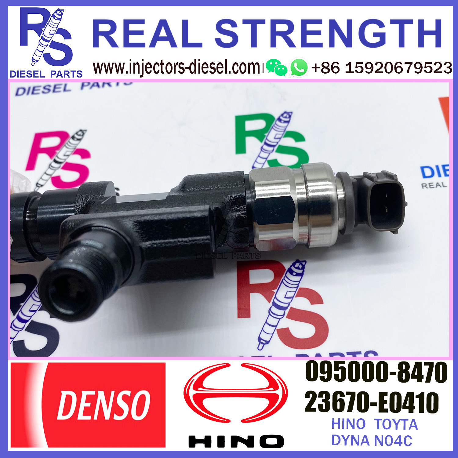 Diesel fuel injection common rail injector 095000-8470 23670-78160 23670-E0410 095000-8471 for HINO TRUCK