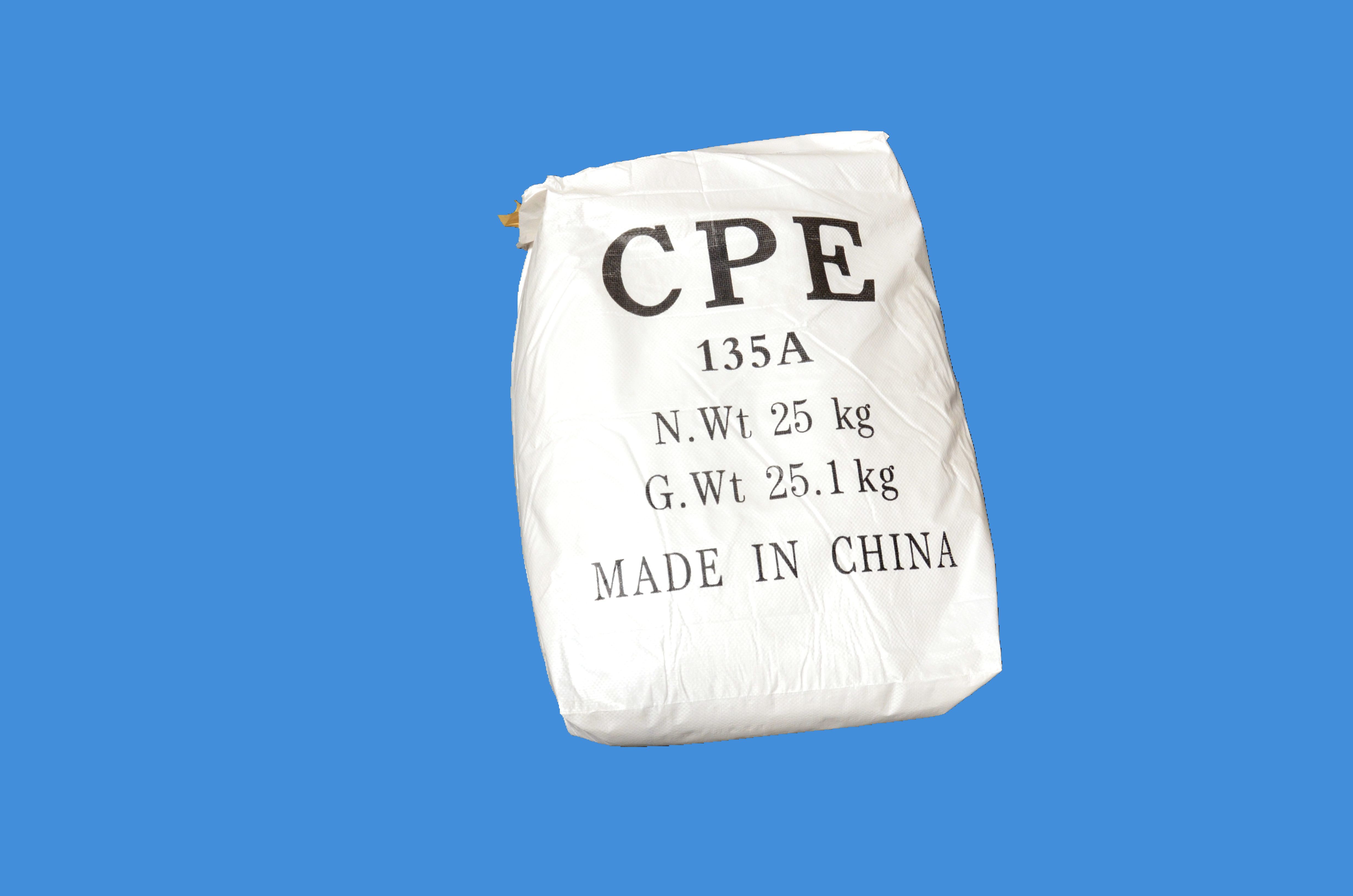White Pvc Pipes Chlorinated Polyethylene 135A Flame Retardant