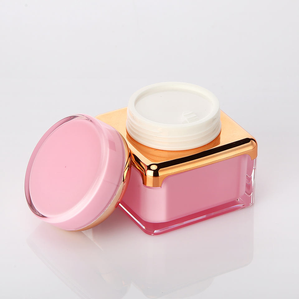 1oz Luxury Acrylic Lotion Bottles 30g 50g Cosmetic Cream Packaging Container Set
