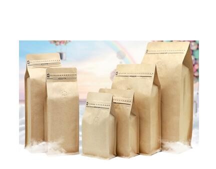 Laminated Material Doypack Pouch Stand Up Kraft Paper Bags/ Heat Seal Zipper Paper Packaging Bag