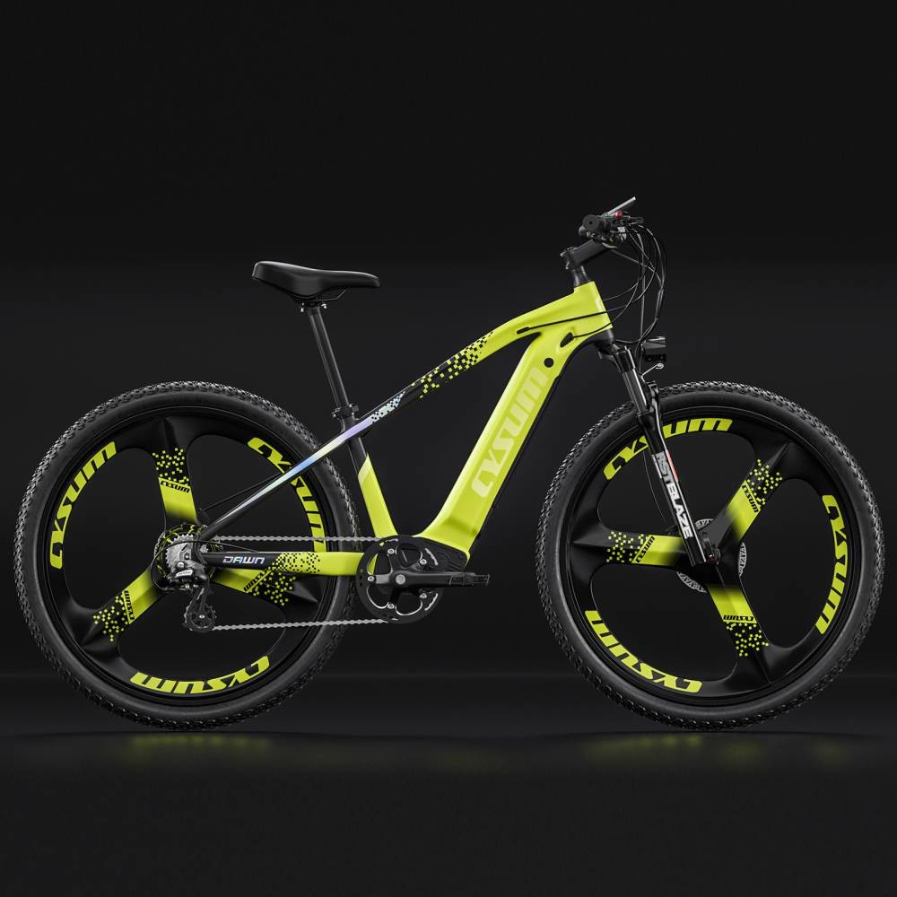 US EU STOCK 500w Mountain Electric Bikes 29 Inch Wheels 48v 14Ah Integrated Motor Cysm M520