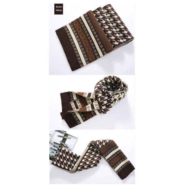 Various HoudstoothDesigns Causal Polyester Knitted Neck Wear For Men