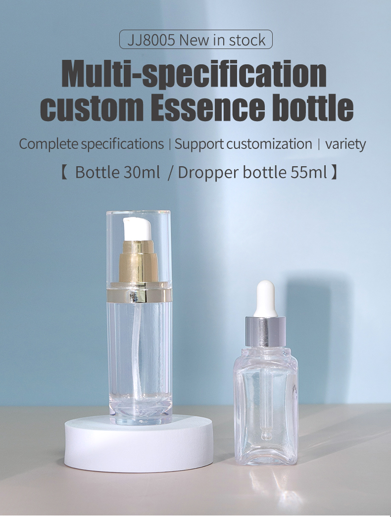 Plastic Foam Soap Bottle 30ml 55ml Transparent Dropper Bottle Custom For Cosmetic Packaging