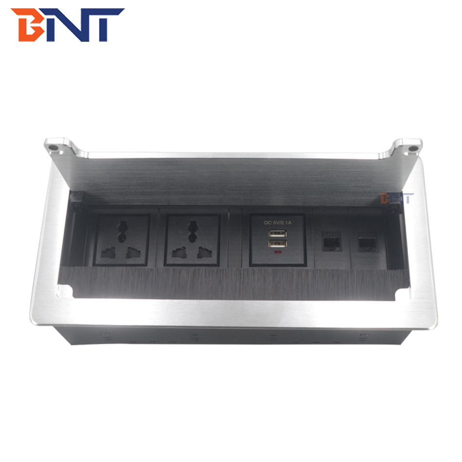 Meeting table hidden socket type table usb power socket with laser logo service
