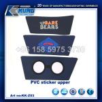 Men PVC material sticker upper for slipper making