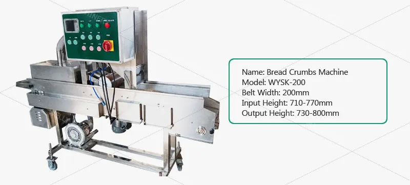 Good Feedback Chicken Nuggets Starching Machine Burger Patty Maker Chicken Cutlet Production Line