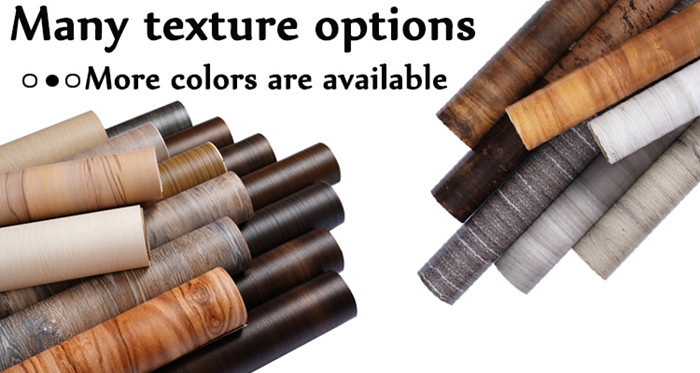 Vinyl Wood Grain Flooring Decorative Laminate Film 0.5mm For Furniture