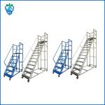 Movable Platform Step Ladders With Handrails Pulley Ladder