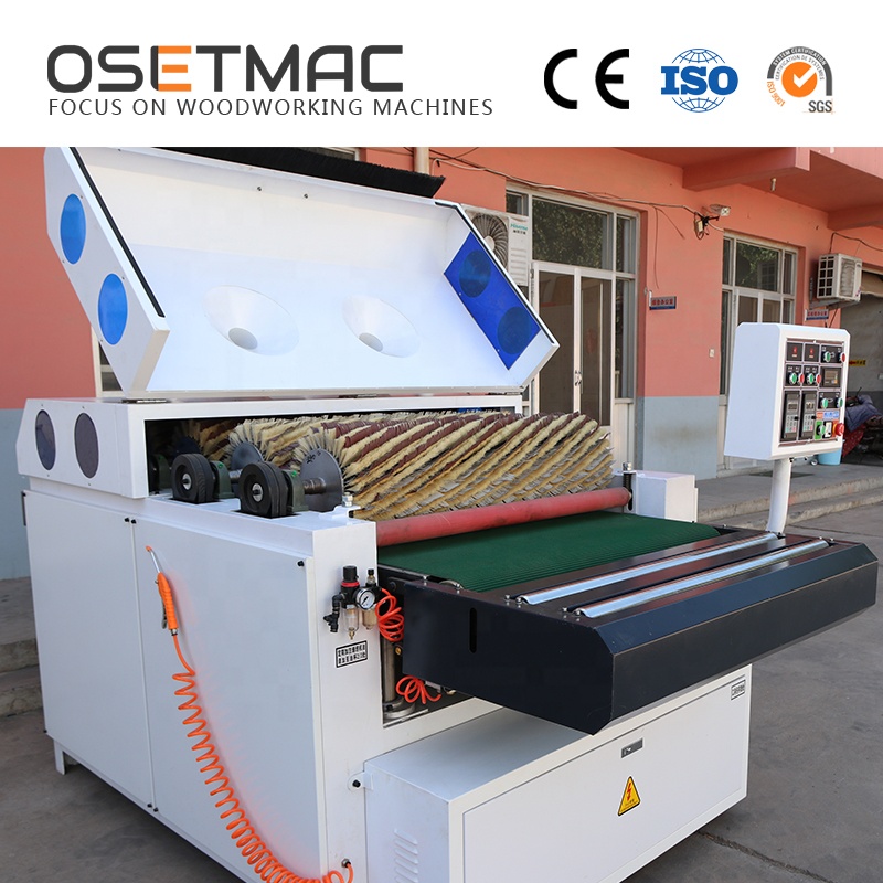 DT1000-4K OSETMAC Woodworking Automatic Brush Sanding Machine for Solid Wood Sanding