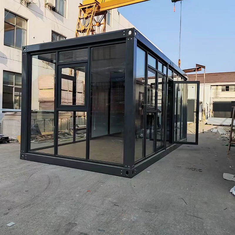 Double Winged Foldable Container House Durable Sandwich Panel Steel Container Buildings
