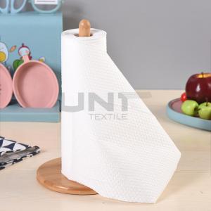 Quality 30gsm Breathable Polyester Spunlace Nonwoven Fabric High Water Absorbent Rag Roll for sale