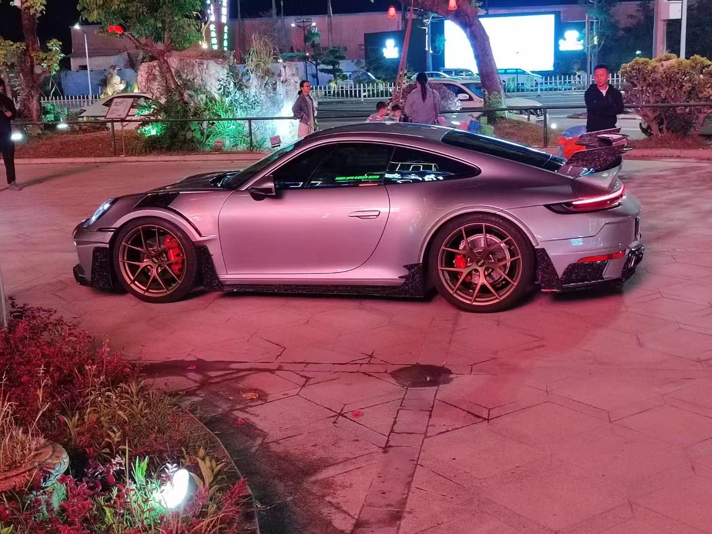 For Porsche 911 992 Carbon Fiber Body Kit 992 Upgraded MIW-style Front and Rear Bumper Spoiler Hood Wide-body Kit