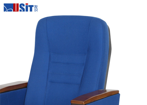 High End Conference Hall Chair , School Auditorium Seating Fabric Covered Chair