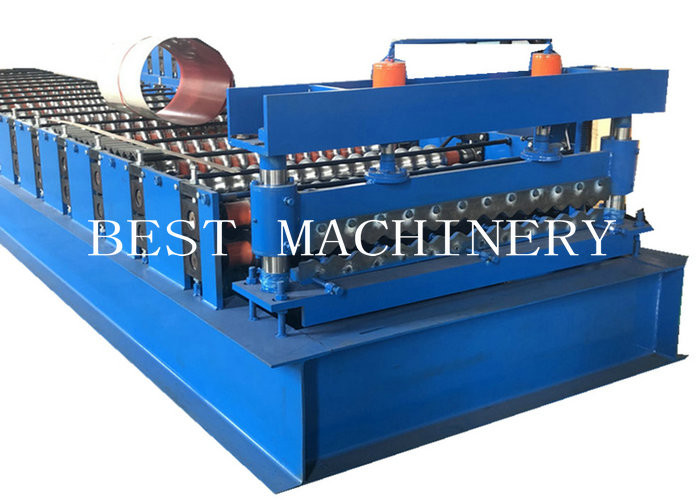Corrugated Automatic Roofing Sheet Roll Forming Machine 380v 50HZ Frequency