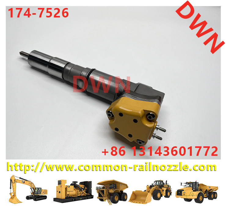 3412E Engine Excavator Oem Common Rail Fuel Injectors 174-7526 1747526 20R-0758 20R0758